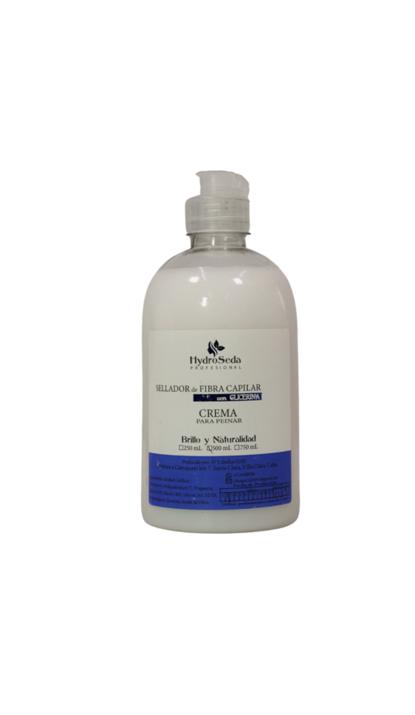 Crema para Peinar HydroSeda Selladora de Fibra Capilar con Glicerina 500ml