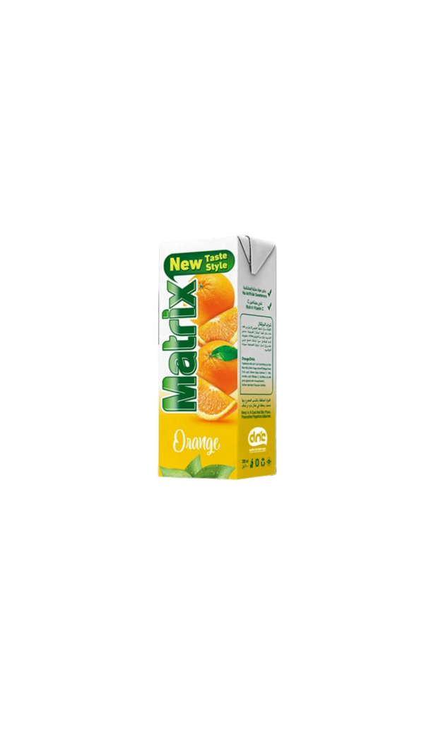 Jugo de caja de naranja marca Matrix 200ml